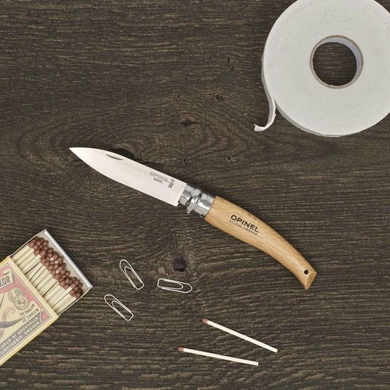 Opinel No. 08 Zakmes - RVS - Spits 6 Opinel No. 08 Zakmes - RVS - Spits - Afbeelding 4