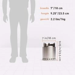 Solo Stove Campfire. Draagbare Vuurpot. Zorgt Voor Een Volledige Natuurlijke Verbranding. Koken En Verwarmen. 304 Roestvrijstaal, Breedte 18 Cm, Hoogte 23.5 Cm, Gewicht 1 Kg. -Flamecan winkel 550x550 591