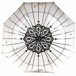 Merkloos Paraplu Vogelkooi Transparant / Zwart -Flamecan winkel 550x550 602