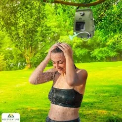 Needventure Solar Douche - Camping Douchezak - Buiten Douche - Tuindouche - Inclusief Thermometer - Waterzak Met Douchekop - 20L - Groen -Flamecan winkel 550x550 608
