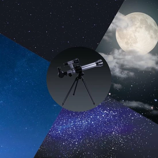 SmartImprove Kindertelescoop (20X-30X-40X) - Verstelbare Wetenschappelijke Astronomische Telescoop Voor Kinderen Voor Beginners Astronomie Sterrenkijken-met Statiefoculairs Kompas Sterrenzoekerlens Kinderspeelgoedset 4 SmartImprove Kindertelescoop (20X-30X-40X) - Verstelbare Wetenschappelijke Astronomische Telescoop Voor Kinderen Voor Beginners Astronomie Sterrenkijken-met Statiefoculairs Kompas Sterrenzoekerlens Kinderspeelgoedset - Afbeelding 2
