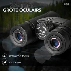 Zoomble® Verrekijker PRO Met Draagtas - Incl. E-Book - 10x42 - Bak-4 - Geschikt Voor Vogelaars - Volwassene - Verkijker - Black Friday 2022 - Sinterklaas -Flamecan winkel 550x550 661