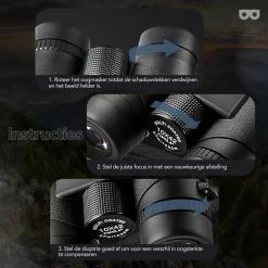 Zoomble® Verrekijker PRO Met Draagtas - Incl. E-Book - 10x42 - Bak-4 - Geschikt Voor Vogelaars - Volwassene - Verkijker - Black Friday 2022 - Sinterklaas -Flamecan winkel 550x550 662