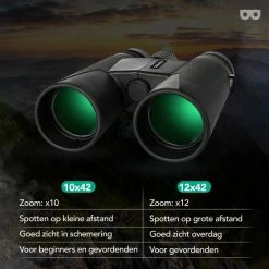 Zoomble® Verrekijker PRO Met Draagtas - Incl. E-Book - 10x42 - Bak-4 - Geschikt Voor Vogelaars - Volwassene - Verkijker - Black Friday 2022 - Sinterklaas -Flamecan winkel 550x550 665