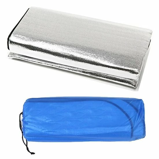 Merkloos Aluminium Slaapmat - Camping & Picknick Mat - Tent Kampeermatje - Schuimmat 150 X 200 CM 4 Merkloos Aluminium Slaapmat - Camping & Picknick Mat - Tent Kampeermatje - Schuimmat 150 X 200 CM - Afbeelding 2