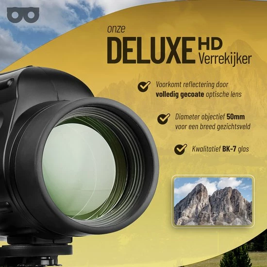 Zoomble® Monokijker PRO Met Opbergtas - E-book Vogelspotten - 13x50 - HD Coating - Waterdicht - Monoculair - Geschikt Voor Volwassene - Spotting Scope - Black Friday 2022 - Sinterklaas 5 Zoomble® Monokijker PRO Met Opbergtas - E-book Vogelspotten - 13x50 - HD Coating - Waterdicht - Monoculair - Geschikt Voor Volwassene - Spotting Scope - Black Friday 2022 - Sinterklaas - Afbeelding 3