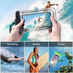 Tempshop Waterdichte Telefoonhoesjes Wit - Onderwater Hoesje Telefoon - Waterdichte Telefoonzakje – Bag – Drybag - Onderwater Hoesje Telefoon – Universeel Geschikt Voor Alle Smartphones - Waterdichte Telefoonhoesje 11 Tempshop Waterdichte Telefoonhoesjes Wit - Onderwater Hoesje Telefoon - Waterdichte Telefoonzakje – Bag – Drybag - Onderwater Hoesje Telefoon – Universeel Geschikt Voor Alle Smartphones - Waterdichte Telefoonhoesje -Flamecan winkel 550x551 1