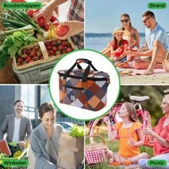 Brisby 4 Laags Geïsoleerde Koeltas - Boodschappentas 21 Liter - Block -Flamecan winkel 550x551 5