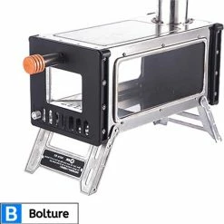 Bolture Houtkachel Vrijstaand - Houtkachels Verwarming Buiten - Tentkachel Gietijzer - Tent Kachel Camping - Kooktoestel Met Oven