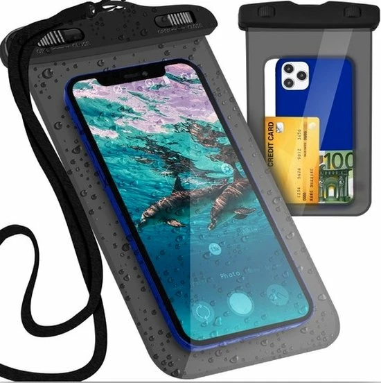 YUNICS® Waterdicht Hoesje - Waterdichte Telefoonhoesjes - Waterdichte Telefoonzakje - Geschikt Voor Alle Smartphones - Inclusief Koord - Zwart 3 YUNICS® Waterdicht Hoesje - Waterdichte Telefoonhoesjes - Waterdichte Telefoonzakje - Geschikt Voor Alle Smartphones - Inclusief Koord - Zwart