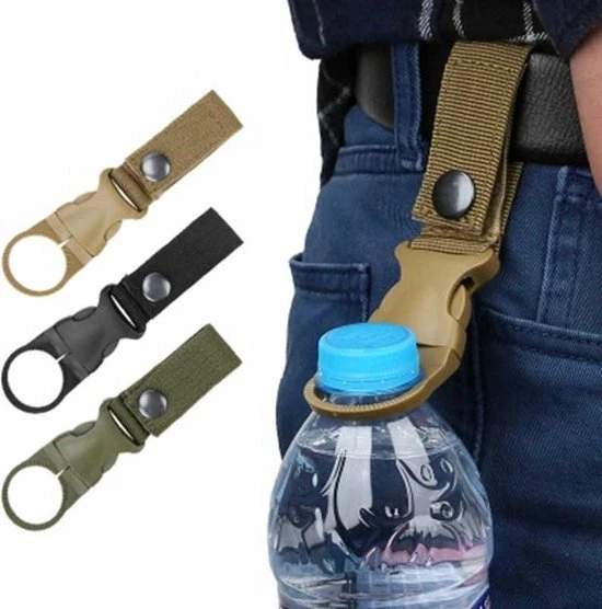 Cheaperito Taille Fleshouder I Flessen Hanger I Drank Holster I Heup Fles Houder I Fleshouder Riem I Drinkfleshouder I Waterfles Houder I Riemhouder I Beige / Khaki 5 Cheaperito Taille Fleshouder I Flessen Hanger I Drank Holster I Heup Fles Houder I Fleshouder Riem I Drinkfleshouder I Waterfles Houder I Riemhouder I Beige / Khaki - Afbeelding 3
