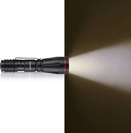 Philips Zaklamp - SFL1001P/10 - LED-zaklamp - Incl. 2 AA-Batterijen - 160 Lumen - Zwart - IPX4 Waterdicht - Draagbare Lamp 5 Philips Zaklamp - SFL1001P/10 - LED-zaklamp - Incl. 2 AA-Batterijen - 160 Lumen - Zwart - IPX4 Waterdicht - Draagbare Lamp - Afbeelding 3