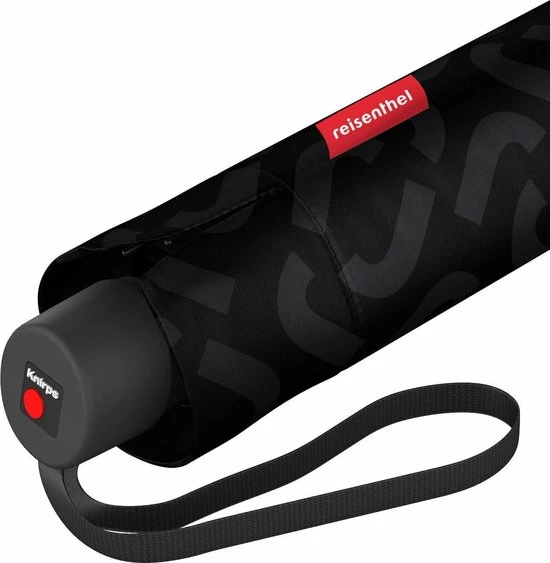 Reisenthel Umbrella Pocket Classic Opvouwbare Paraplu - ø 99 Cm - Signature Black Hotprint Zwart 5 Reisenthel Umbrella Pocket Classic Opvouwbare Paraplu - ø 99 Cm - Signature Black Hotprint Zwart - Afbeelding 3