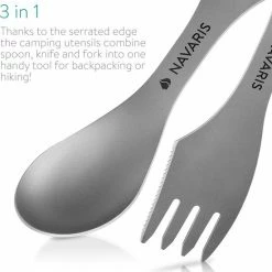 Navaris 2x Spork Titanium Campingbestek - Vork, Mes En Lepel In één - Bestek Voor Onderweg En Op Reis - Lichtgewicht - Inclusief Bewaarzakje 13 Navaris 2x Spork Titanium Campingbestek - Vork, Mes En Lepel In één - Bestek Voor Onderweg En Op Reis - Lichtgewicht - Inclusief Bewaarzakje -Flamecan winkel 550x574 1