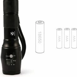 Shustar® Zaklamp LED Oplaadbaar - Zaklamp Militaire 2000 Lummen Incl. Opbergdoos & Oplader & Batterij - Zoomfunctie - Waterproof 24 Shustar® Zaklamp LED Oplaadbaar - Zaklamp Militaire 2000 Lummen Incl. Opbergdoos & Oplader & Batterij - Zoomfunctie - Waterproof -Flamecan winkel 550x577