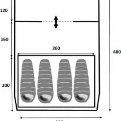 Redwood Zephyr 280 PO - Tent 4-persoons - Tunnel Tent - Grijs 16 Redwood Zephyr 280 PO - Tent 4-persoons - Tunnel Tent - Grijs -Flamecan winkel 550x578 1