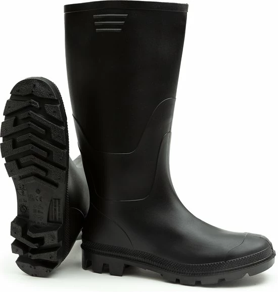 Regenlaarzen Hoog Solemates - Zwart - Knielaars - Dames & Heren - Maat 45 3 Regenlaarzen Hoog Solemates - Zwart - Knielaars - Dames & Heren - Maat 45