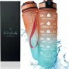 WaterBuddy Waterfles - Waterfles Met Tijdmarkering - Motivatie Waterfles - Liter Drinkfles - Luxe Drinkfles Met Rietje 1 WaterBuddy Waterfles - Waterfles Met Tijdmarkering - Motivatie Waterfles - Liter Drinkfles - Luxe Drinkfles Met Rietje -Flamecan winkel 550x579 4