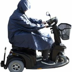 C-Line Poncho Scootmobiel - Blauw - Reflecterend 17 C-Line Poncho Scootmobiel - Blauw - Reflecterend -Flamecan winkel 550x582