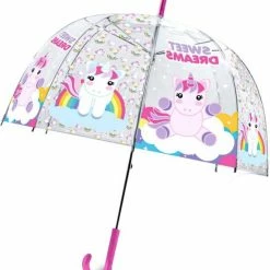 Kinderparaplu's Unicorn Disney Transparant 48 Cm