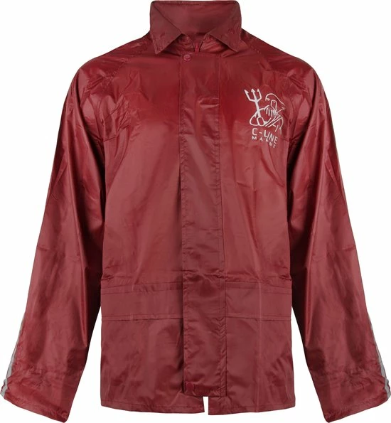 C-Line Regenpak Met Capuchon - Rood - Reflecterend - Nieuw Model - Kinder Maat 134/140 10 C-Line Regenpak Met Capuchon - Rood - Reflecterend - Nieuw Model - Kinder Maat 134/140 - Afbeelding 8