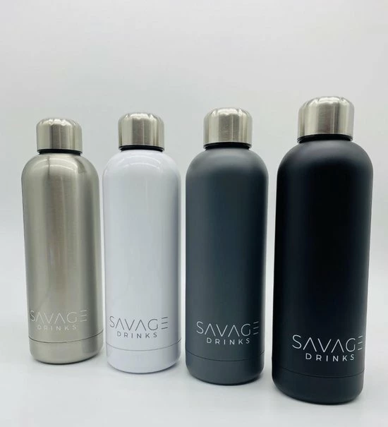 Savage Drinks SAVAGE Drinkfles - Thermosfles - Geïsoleerde Bidon - Metaal 7 Savage Drinks SAVAGE Drinkfles - Thermosfles - Geïsoleerde Bidon - Metaal - Afbeelding 5