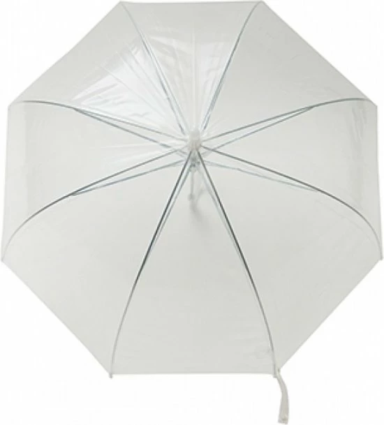 Smati Transparant Basic Paraplu Ø85cm - Wit 5 Smati Transparant Basic Paraplu Ø85cm - Wit - Afbeelding 3