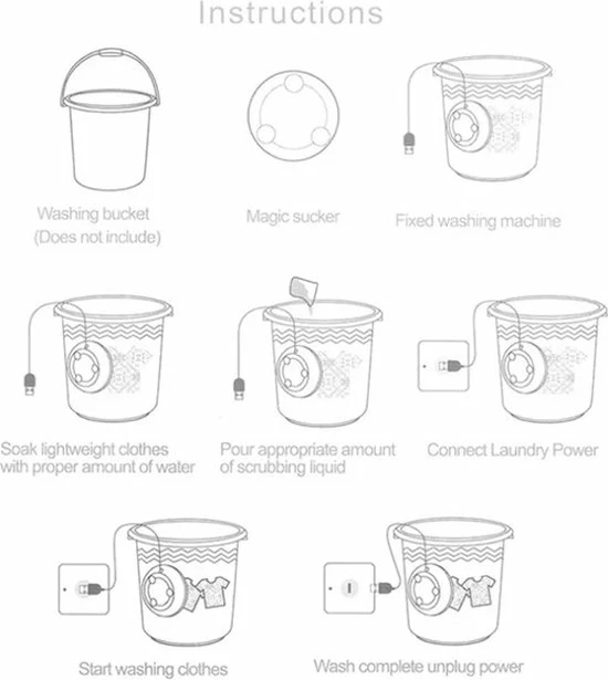 George Napoli Mini Wasmachine - Inclusief Afstandsbediening - 2kg Wascapaciteit 8 George Napoli Mini Wasmachine - Inclusief Afstandsbediening - 2kg Wascapaciteit - Afbeelding 6