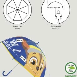 Paw Patrol Kinderparaplu Chase 71 Cm Acryl Blauw/okergeel -Flamecan winkel 550x617 3