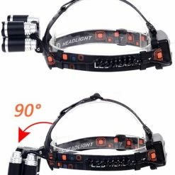 Headlight LED Hoofd Zaklamp - 8000 Lumen - Incl. 2x Batterij 18650 + Oplaadkabel -Flamecan winkel 550x624 5