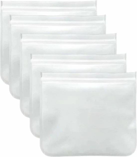 Shopdomain Silicone Voedsel Opslag Zakjes-Herbruikbare Zakjes-Lekvrij Containers-Vriezer Zak-Tassen Keuken Organizer-Top Ziplock Tassen 26x20cm 5 Shopdomain Silicone Voedsel Opslag Zakjes-Herbruikbare Zakjes-Lekvrij Containers-Vriezer Zak-Tassen Keuken Organizer-Top Ziplock Tassen 26x20cm - Afbeelding 3