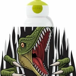 Mepal Drinkfles Pop-up Campus - Dino Raptor - Met Naam, Foto En Kleur Bedrukken - Ronddruk