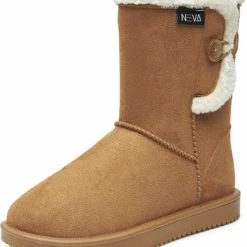 Gevavi Neva Bruin Gevoerde Laarzen Dames