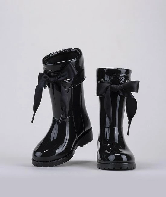 Igor - Regenlaarzen Voor Meisjes - Campera Charol Hoogglans Met Strik - Zwart - Maat 35EU 4 Igor - Regenlaarzen Voor Meisjes - Campera Charol Hoogglans Met Strik - Zwart - Maat 35EU - Afbeelding 2