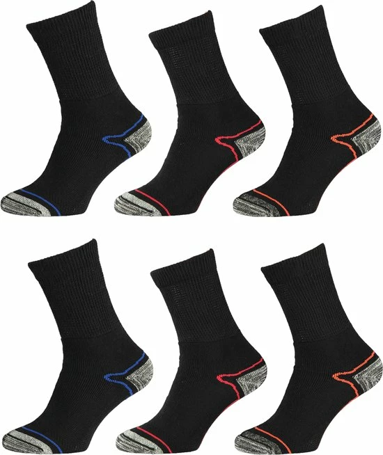Apollo Wandelsokken 6 Paar Assorti Kleuren Maat 43/46 3 Apollo Wandelsokken 6 Paar Assorti Kleuren Maat 43/46