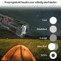 TomorrowNow® Oplaadbare LED Zaklamp - USB-C + USB-A - 3.000 Lumen - Powerbank Functie - Battery Management System - Waterdicht 20 TomorrowNow® Oplaadbare LED Zaklamp - USB-C + USB-A - 3.000 Lumen - Powerbank Functie - Battery Management System - Waterdicht -Flamecan winkel 550x658 2