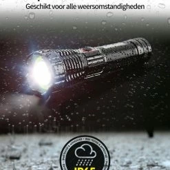 TomorrowNow® Oplaadbare LED Zaklamp - USB-C + USB-A - 3.000 Lumen - Powerbank Functie - Battery Management System - Waterdicht 18 TomorrowNow® Oplaadbare LED Zaklamp - USB-C + USB-A - 3.000 Lumen - Powerbank Functie - Battery Management System - Waterdicht -Flamecan winkel 550x660 11