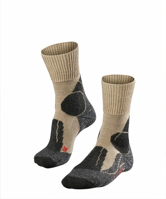 FALKE TK1 Adventure Wandelsokken Dikke Versterkte Thermische Sokken Zonder Patroon Met Medium Padding Lang En Warm Winter Merinowol Beige Heren Sportsokken - Maat 44-45 3 FALKE TK1 Adventure Wandelsokken Dikke Versterkte Thermische Sokken Zonder Patroon Met Medium Padding Lang En Warm Winter Merinowol Beige Heren Sportsokken - Maat 44-45