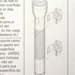 MagLite USA - Wandklemmen - Voor D-Cell Staaflamp -Flamecan winkel 550x661