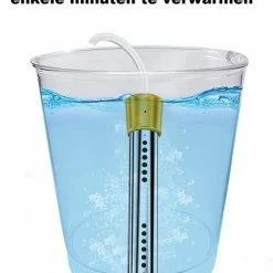 Mijnkampeerwinkel Dompelaar 2000W Incl. Thermometer & Staalspons - Reisdompelaar - Emmerdompelaar - Waterkoker - Camping - Kamperen - Outdoor -Flamecan winkel 550x664