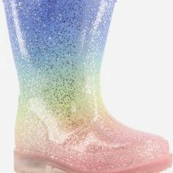 Mountain Peak Kinder Regenlaarzen Met Lichtjes - Roze - Maat 25