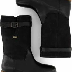 Travelin' Finland Dames - Wolgevoerde Leren Outdoorlaars - Waterdicht Laarzen - Zwart Leer - Maat 38 -Flamecan winkel 550x684