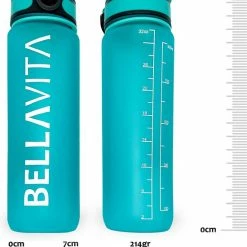 BELLAVITA Drinkfles - Turquoise - Cyaan - Groen / Blauw - Waterfles - Drinkfles Volwassenen - Drinkfles Kinderen - Fles - 1 Liter - 1000ml - Tritan - Fruitfilter - Filter - Black Friday - Sinterklaas - Kerst - BPA-vrij - 100% Lekvrij -Flamecan winkel 550x686