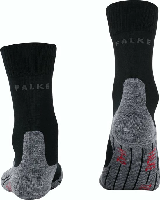 FALKE TK5 Wander Wandelsokken Mid-rise Zacht Thermisch Anti-blaar Antizweet Zonder Motief Met Elastische Boord Warm Admend Merinowol Zwart Dames Sportsokken - Maat 37-38 4 FALKE TK5 Wander Wandelsokken Mid-rise Zacht Thermisch Anti-blaar Antizweet Zonder Motief Met Elastische Boord Warm Admend Merinowol Zwart Dames Sportsokken - Maat 37-38 - Afbeelding 2