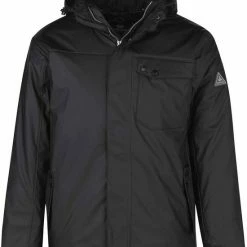BJØRNSON Regn PU Regenjas / Winterjas Heren - Waterdicht - Maat XL - Zwart