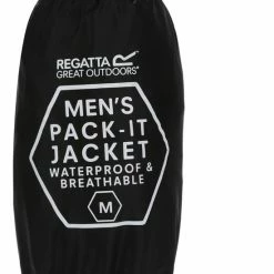 Regatta Pack-It II Regenjas - Maat XL - Mannen - Zwart -Flamecan winkel 550x721 1