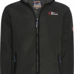 The Wild Stream Wildstream Heren Fleece-Jack-Teddy Gevoerd-Vest-Black-Maat S