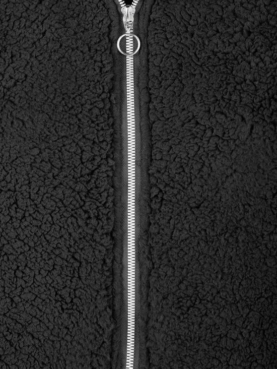 BJØRNSON Ona Parka Sherpa Fleece Vest Dames 4 Seizoenen - Maat 48 - Zwart 11 BJØRNSON Ona Parka Sherpa Fleece Vest Dames 4 Seizoenen - Maat 48 - Zwart - Afbeelding 9