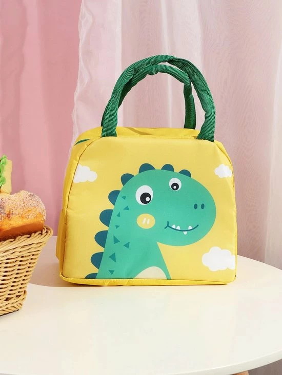 Lunchtas / Koeltas - Dino | Lunch Bag | Polyester / Nylon | 23x15x20 Cm | Fashion Favorite 5 Lunchtas / Koeltas - Dino | Lunch Bag | Polyester / Nylon | 23x15x20 Cm | Fashion Favorite - Afbeelding 3