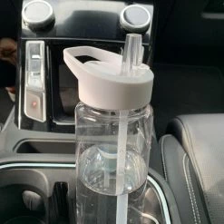 Merkloos Waterfles Met Rietje - 700ML - Drinkfles - Transparant- Roze 7 Merkloos Waterfles Met Rietje - 700ML - Drinkfles - Transparant- Roze -Flamecan winkel 550x733 2